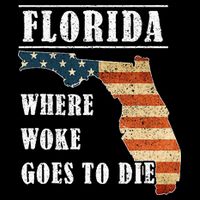 Florida Is Where Woke Goes To Die DeSantis Florida USA Flag Impact Tech Backpack