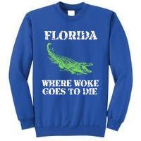 Florida Is Where Woke Goes To Die Crocodile Alligator Sweatshirt