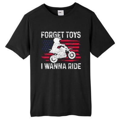 Forget I Wanna Ride Motocross Dirt Bike Mx Racing Tall Fusion ChromaSoft Performance T-Shirt