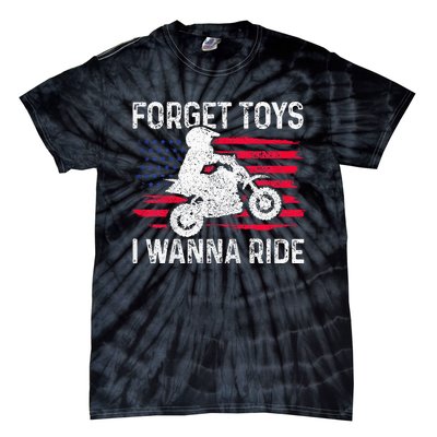 Forget I Wanna Ride Motocross Dirt Bike Mx Racing Tie-Dye T-Shirt