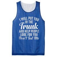 Funny I Will Put You In The Trunk And Help People Look For Mesh Reversible Basketball Jersey Tank