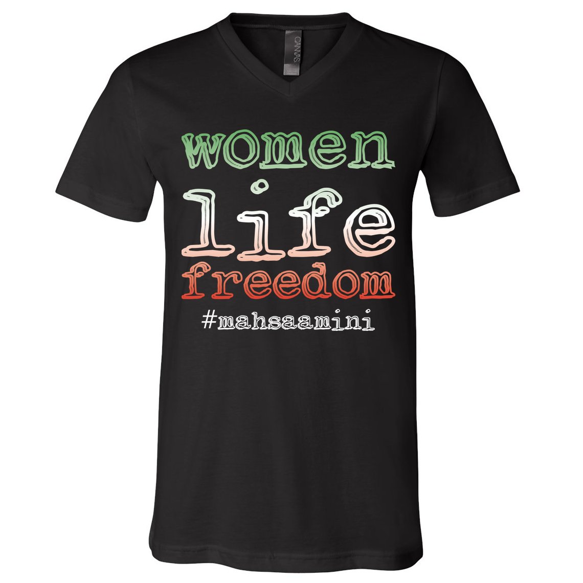 Free Iran | Women Life Freedom | Rise With The Women Of Iran V-Neck T-Shirt