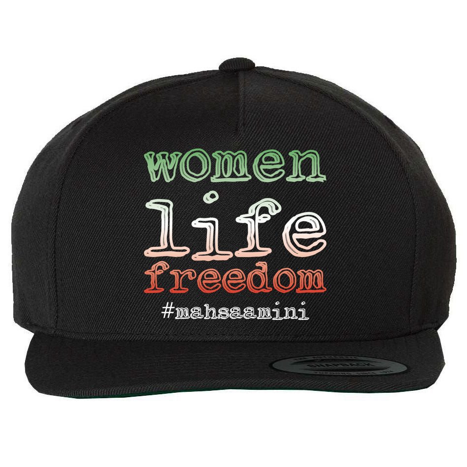 Free Iran | Women Life Freedom | Rise With The Women Of Iran Wool Snapback Cap