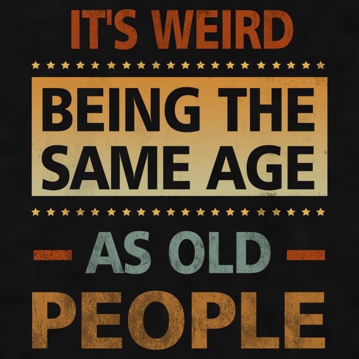 Funny Its Weird Being The Same Age As Old People Ladies PosiCharge Tri-Blend Wicking Tank
