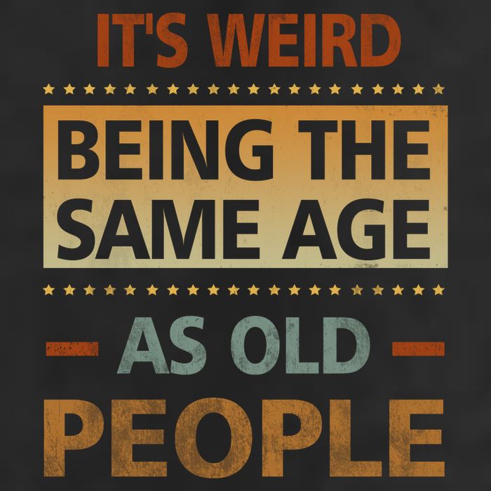 Funny Its Weird Being The Same Age As Old People Microfiber Hand Towel