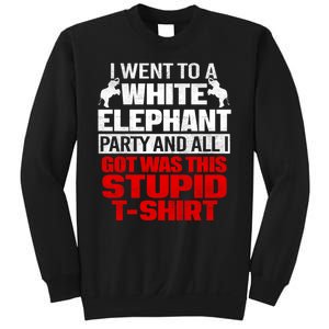 Funny I Went To A White Elephant Christmas Xmas Sweatshirt