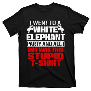 Funny I Went To A White Elephant Christmas Xmas T-Shirt