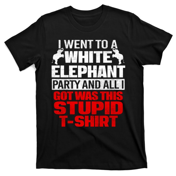 Funny I Went To A White Elephant Christmas Xmas T-Shirt