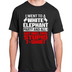 Funny I Went To A White Elephant Christmas Xmas Adult ChromaSoft Performance T-Shirt