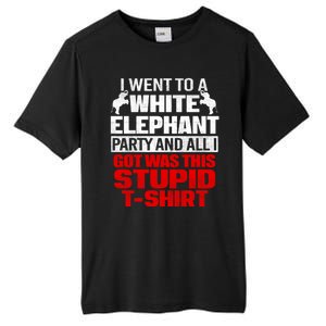 Funny I Went To A White Elephant Christmas Xmas Tall Fusion ChromaSoft Performance T-Shirt