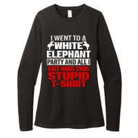 Funny I Went To A White Elephant Christmas Xmas Womens CVC Long Sleeve Shirt