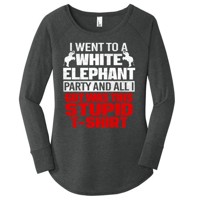 Funny I Went To A White Elephant Christmas Xmas Women's Perfect Tri Tunic Long Sleeve Shirt