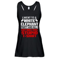 Funny I Went To A White Elephant Christmas Xmas Ladies Essential Flowy Tank