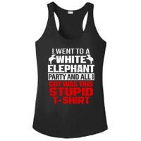 Funny I Went To A White Elephant Christmas Xmas Ladies PosiCharge Competitor Racerback Tank