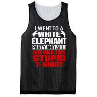 Funny I Went To A White Elephant Christmas Xmas Mesh Reversible Basketball Jersey Tank