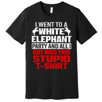 Funny I Went To A White Elephant Christmas Xmas Premium T-Shirt