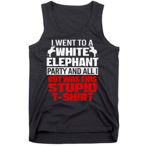 Funny I Went To A White Elephant Christmas Xmas Tank Top