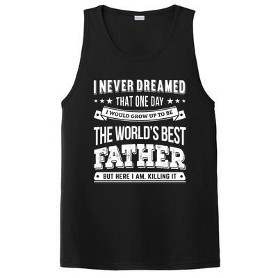 Father Idea Worlds Best Fathers Great Gift PosiCharge Competitor Tank