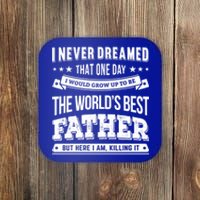 Father Idea Worlds Best Fathers Great Gift Coaster