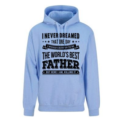 Father Idea Worlds Best Fathers Great Gift Unisex Surf Hoodie