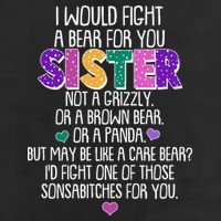 Funny I Would Fight A Bear For You Sister 11oz C Handle Ceramic Mug