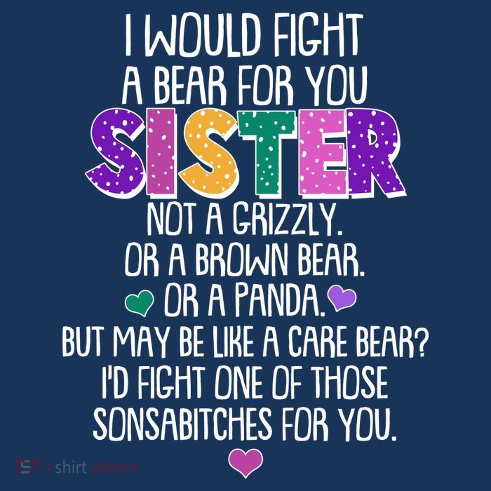Funny I Would Fight A Bear For You Sister Sustainable Bucket Hat