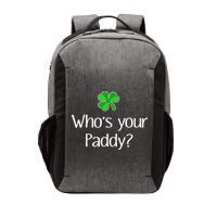 Funny Irish Whose Your Paddy St Patricks Gift Vector Backpack