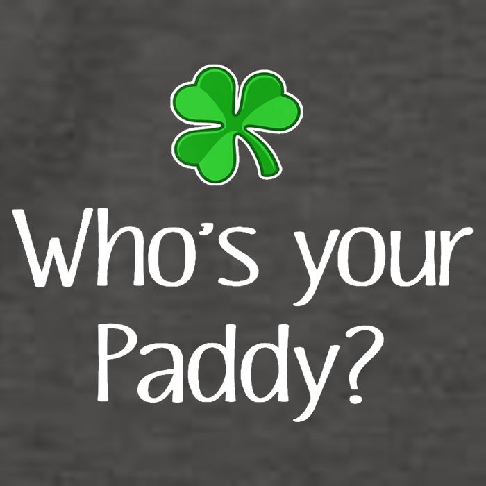Funny Irish Whose Your Paddy St Patricks Gift Vector Backpack