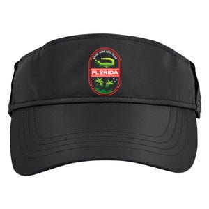 Florida Is Where Woke Goes To Die Crocodile Alligator Adult Drive Performance Visor