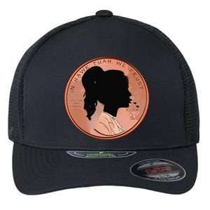 Funny In We Trust Spit On That Thang 2024 Penny Flexfit Unipanel Trucker Cap