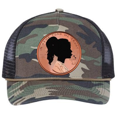 Funny In We Trust Spit On That Thang 2024 Penny Retro Rope Trucker Hat Cap