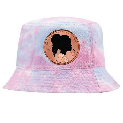 Funny In We Trust Spit On That Thang 2024 Penny Tie-Dyed Bucket Hat