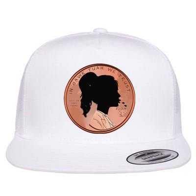 Funny In We Trust Spit On That Thang 2024 Penny Flat Bill Trucker Hat