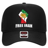 Free Iran Women Life Freedom Mahsa Amini Protest High Crown Mesh Back Trucker Hat