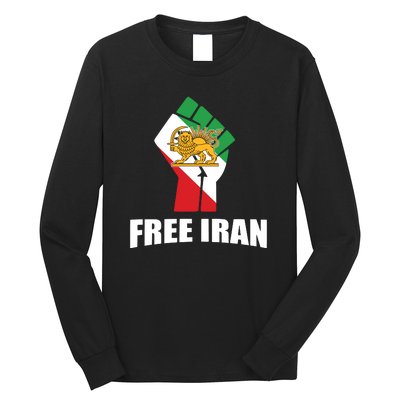 Free Iran Women Life Freedom Mahsa Amini Protest Long Sleeve Shirt