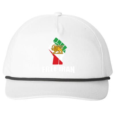 Free Iran Women Life Freedom Mahsa Amini Protest Snapback Five-Panel Rope Hat