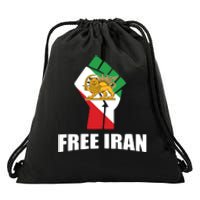 Free Iran Women Life Freedom Mahsa Amini Protest Drawstring Bag