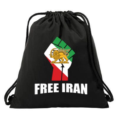 Free Iran Women Life Freedom Mahsa Amini Protest Drawstring Bag