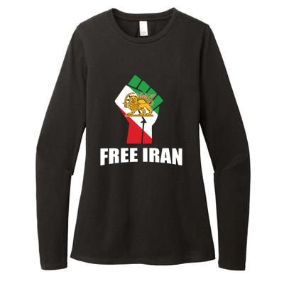 Free Iran Women Life Freedom Mahsa Amini Protest Womens CVC Long Sleeve Shirt