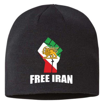 Free Iran Women Life Freedom Mahsa Amini Protest Sustainable Beanie