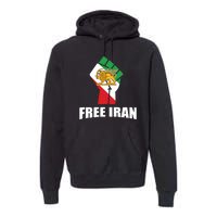 Free Iran Women Life Freedom Mahsa Amini Protest Premium Hoodie