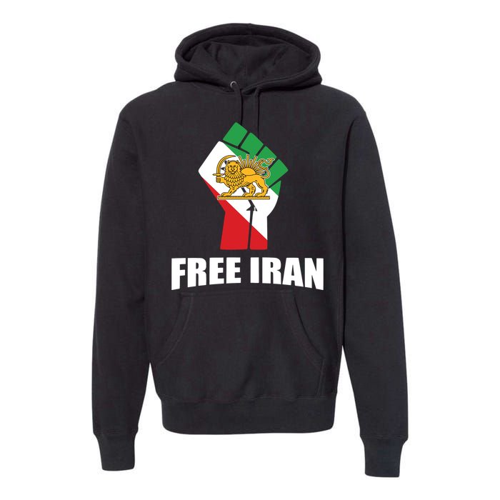 Free Iran Women Life Freedom Mahsa Amini Protest Premium Hoodie