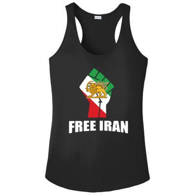 Free Iran Women Life Freedom Mahsa Amini Protest Ladies PosiCharge Competitor Racerback Tank