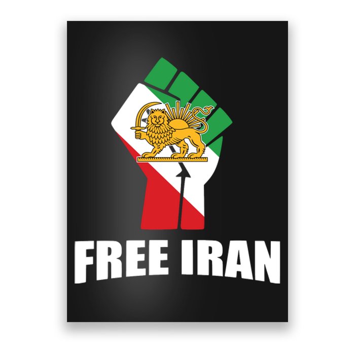 Free Iran Women Life Freedom Mahsa Amini Protest Poster