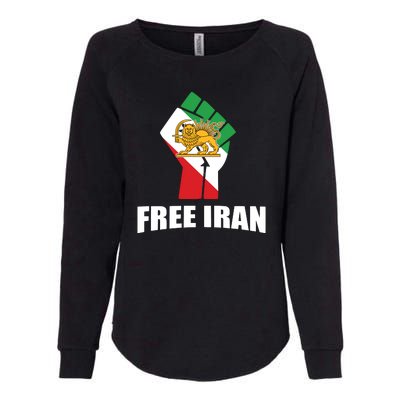 Free Iran Women Life Freedom Mahsa Amini Protest Womens California Wash Sweatshirt