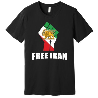 Free Iran Women Life Freedom Mahsa Amini Protest Premium T-Shirt