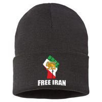 Free Iran Women Life Freedom Mahsa Amini Protest Sustainable Knit Beanie