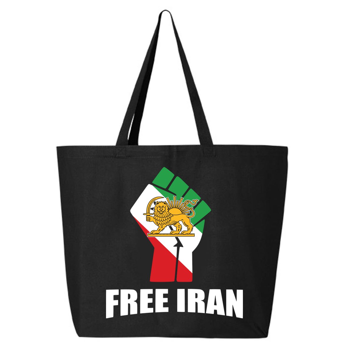 Free Iran Women Life Freedom Mahsa Amini Protest 25L Jumbo Tote