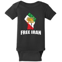 Free Iran Women Life Freedom Mahsa Amini Protest Baby Bodysuit