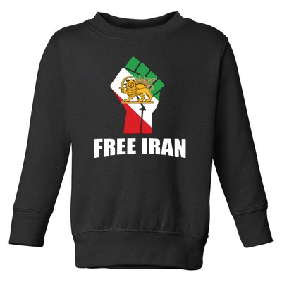 Free Iran Women Life Freedom Mahsa Amini Protest Toddler Sweatshirt